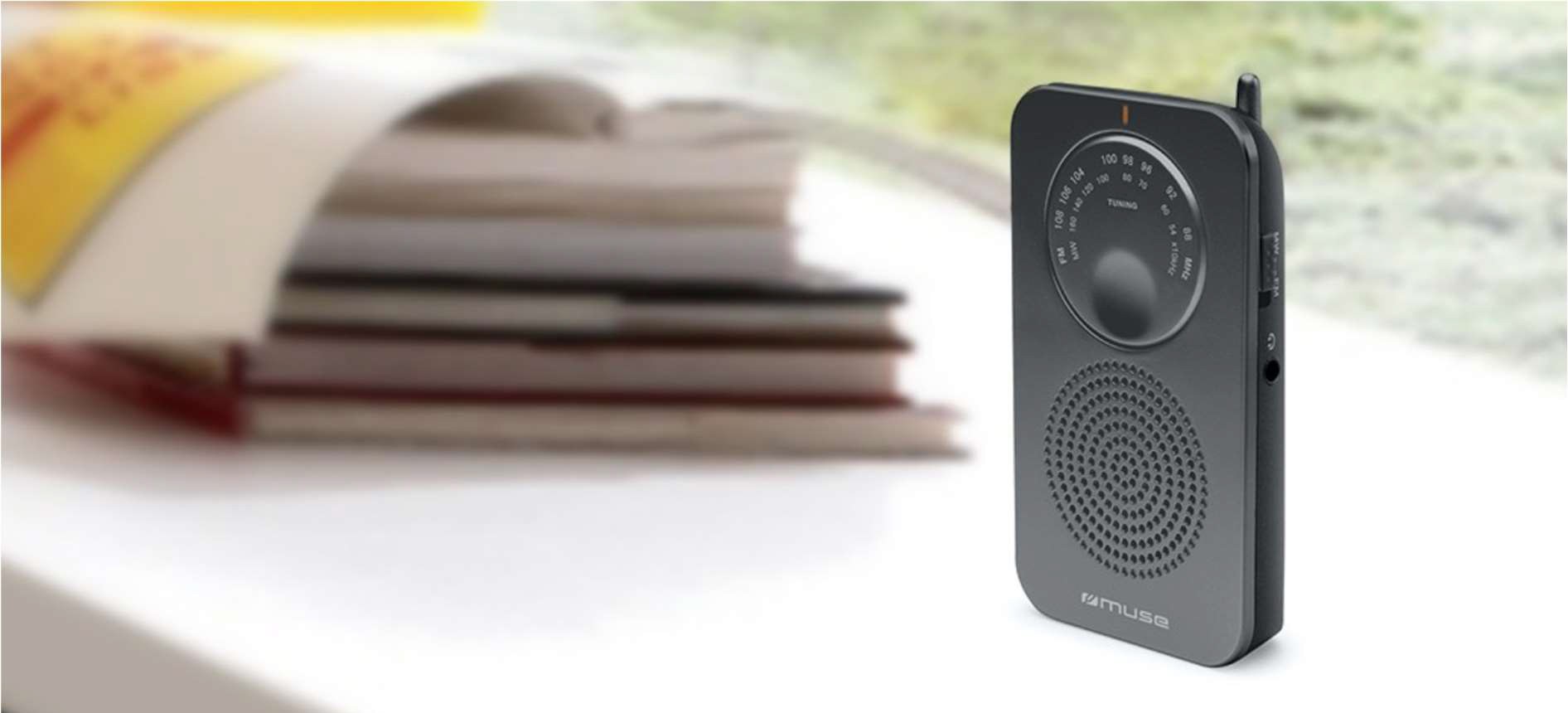 Radio FM MUSE AM/FM Piles Noir - M-01RS