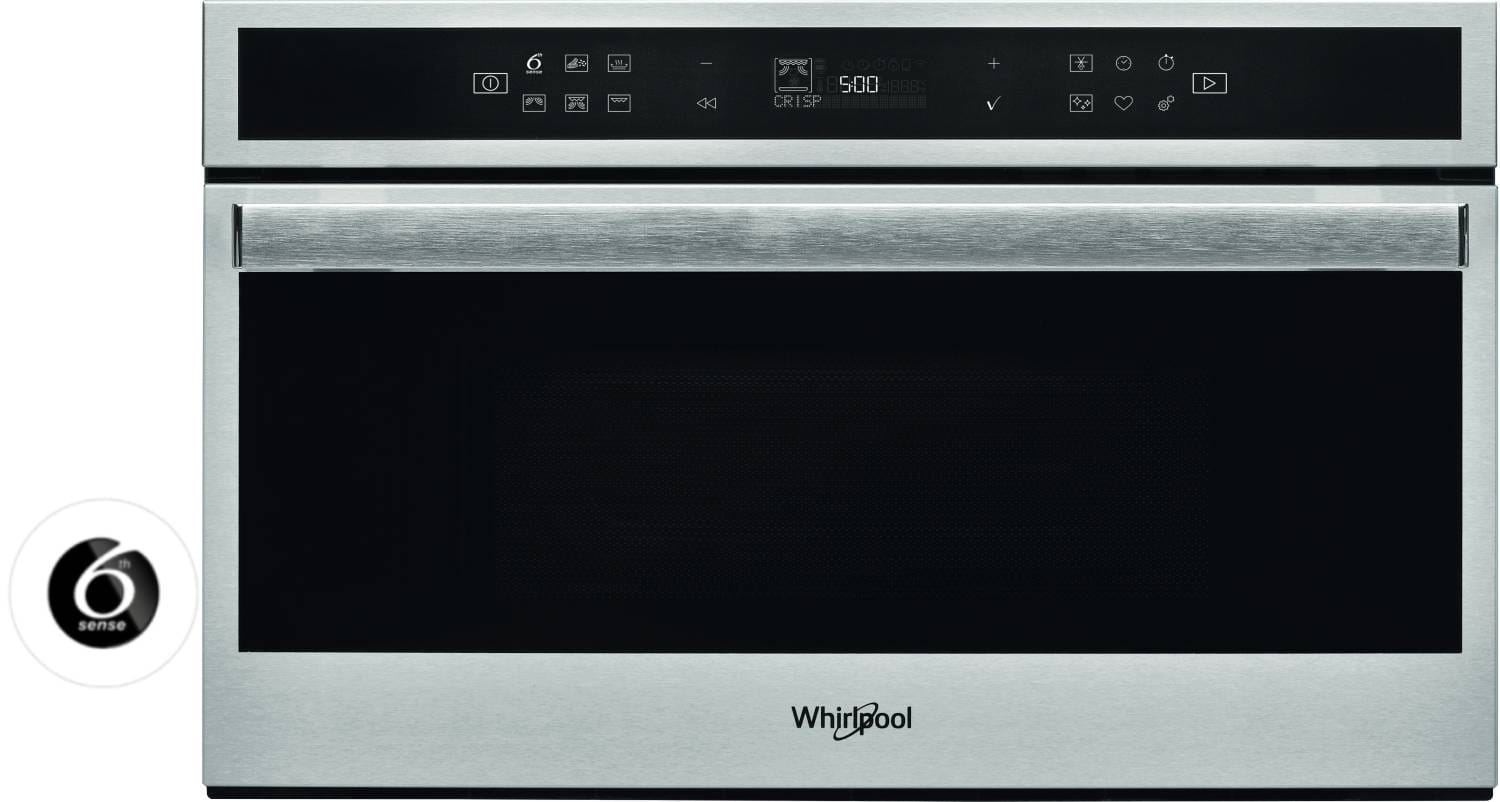 WHIRLPOOL Micro ondes Grill Encastrable Crisp 1000W 31L Noir et Inox - W6MD440