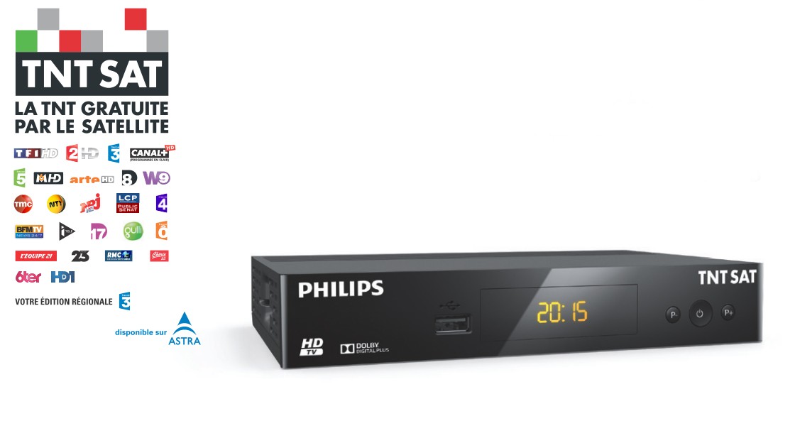 Décodeur satellite TNT HD PHILIPS  - DSR3231T