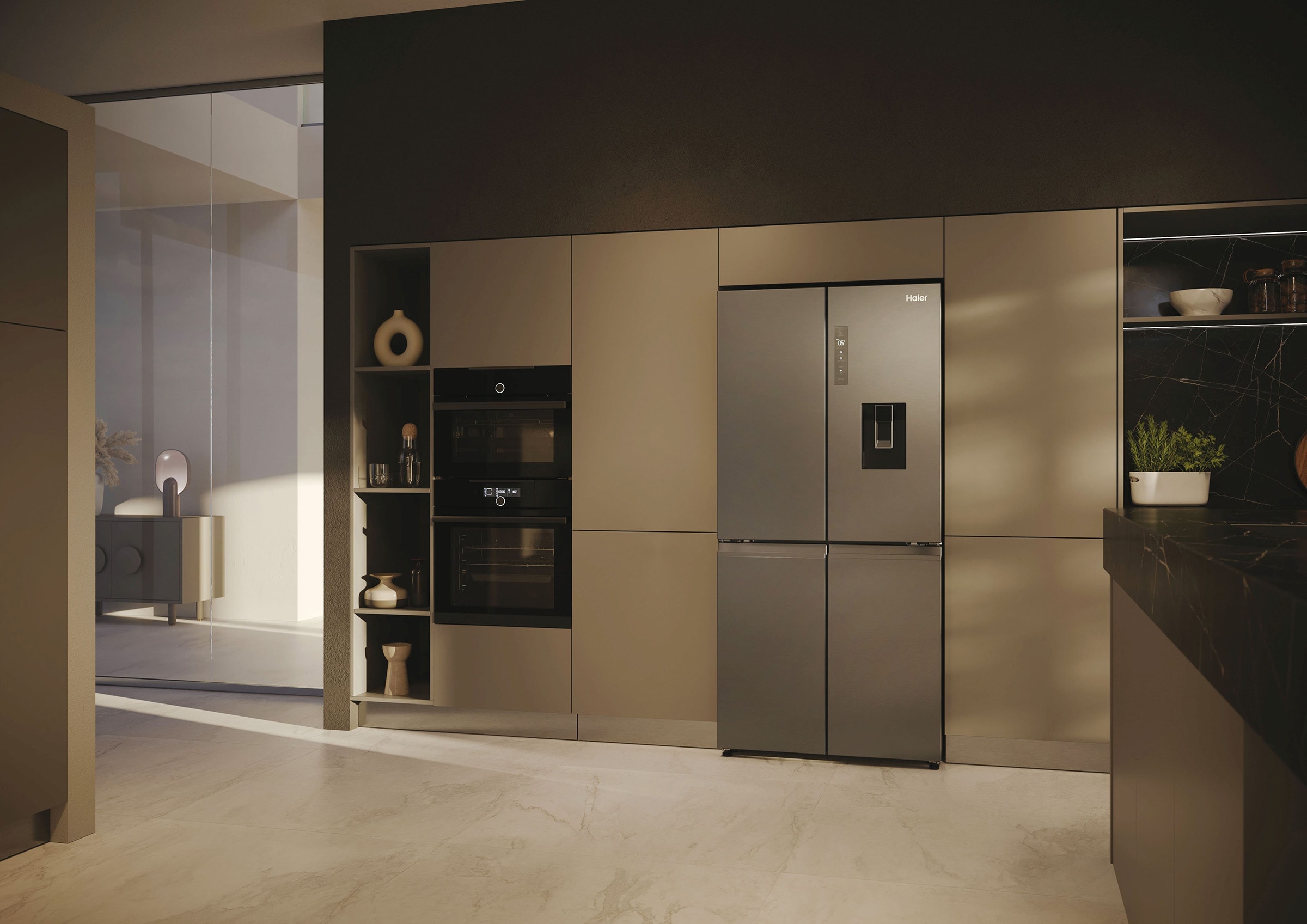 Réfrigérateur 4 portes HAIER - HCW58F18EWMP Réfrigérateur 4 portes HAIER - HCW58F18EWMP