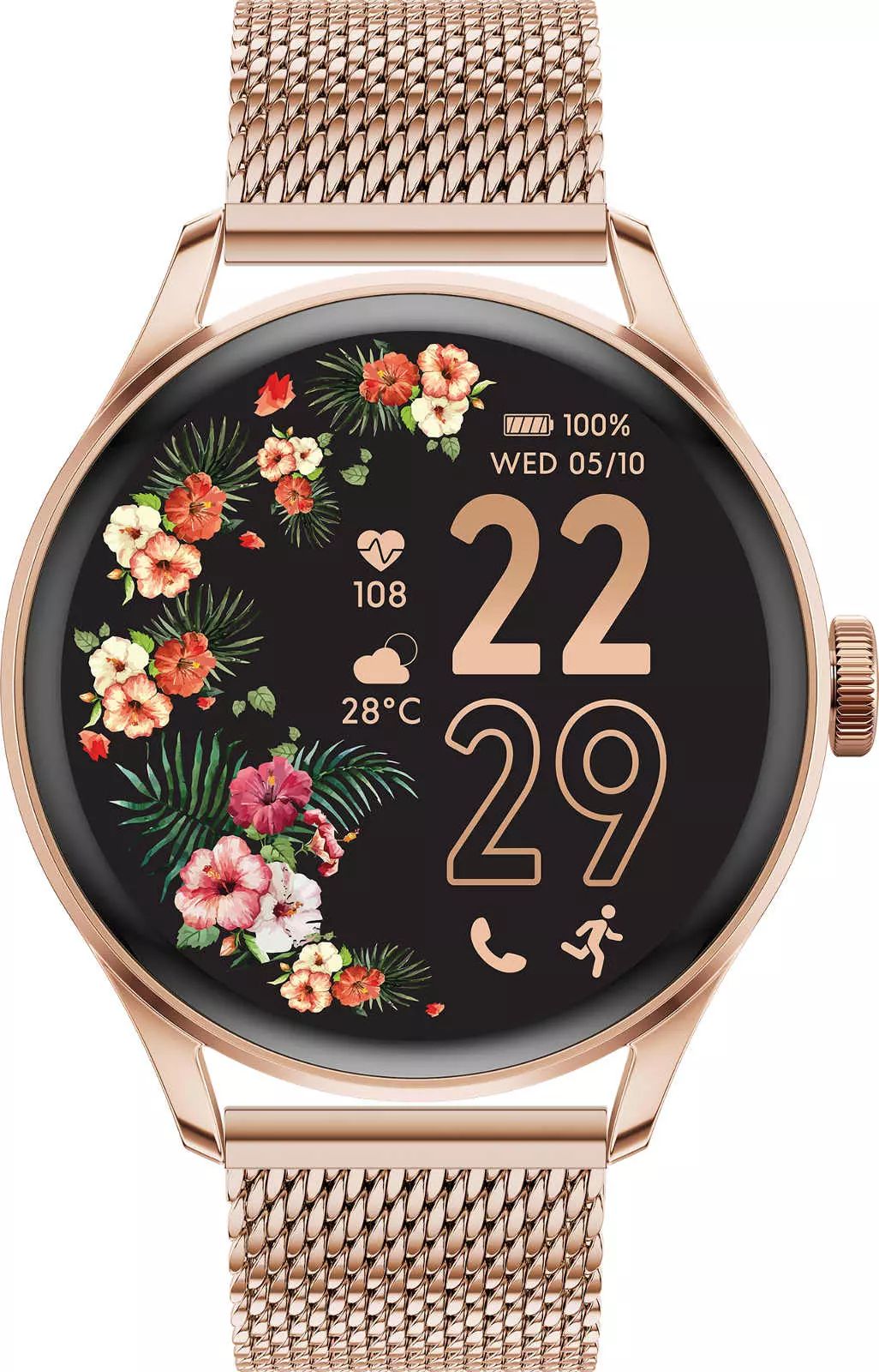 Montre connectée ICE WATCH Ice Smart 2.0 39mm Bluetooth Or rose ICESMART2ROSEROUNDM