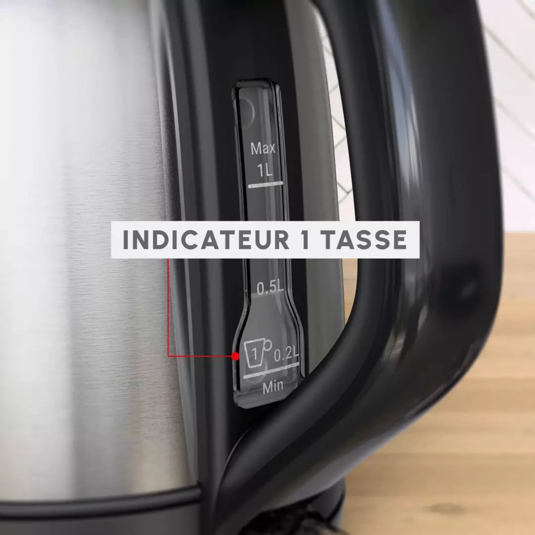 Bouilloire MOULINEX 1L 2400W Inox - BY5S2DE0