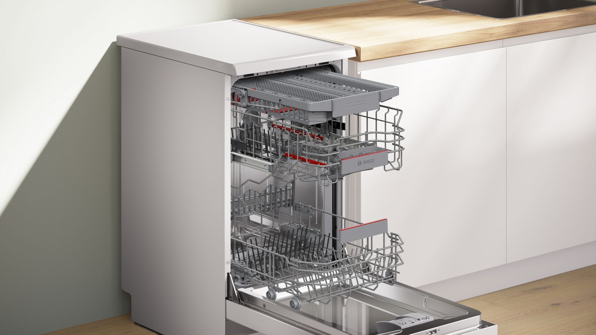 Lave vaisselle 45 cm BOSCH Connecté 10 couverts 44dB Blanc - SPS4EMW17E