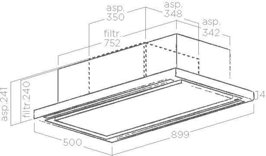 ELICA Hotte de plafond  - PRF0142094