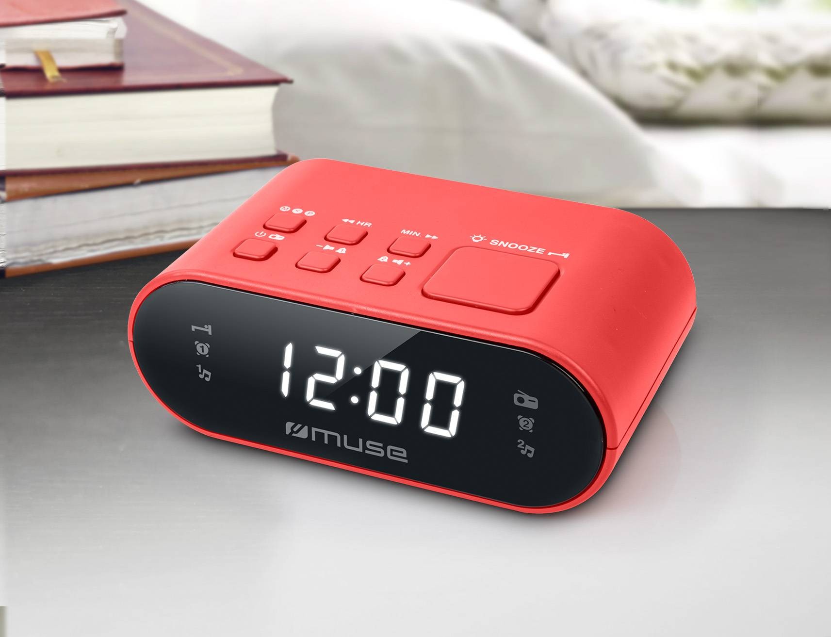 Radio réveil MUSE  - M-10RED