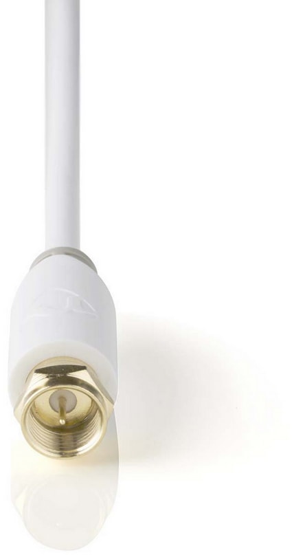 Câble antenne TV NEDIS 2m F Mâle - F Mâle Plaqué or Blindage CSBW41000WT20