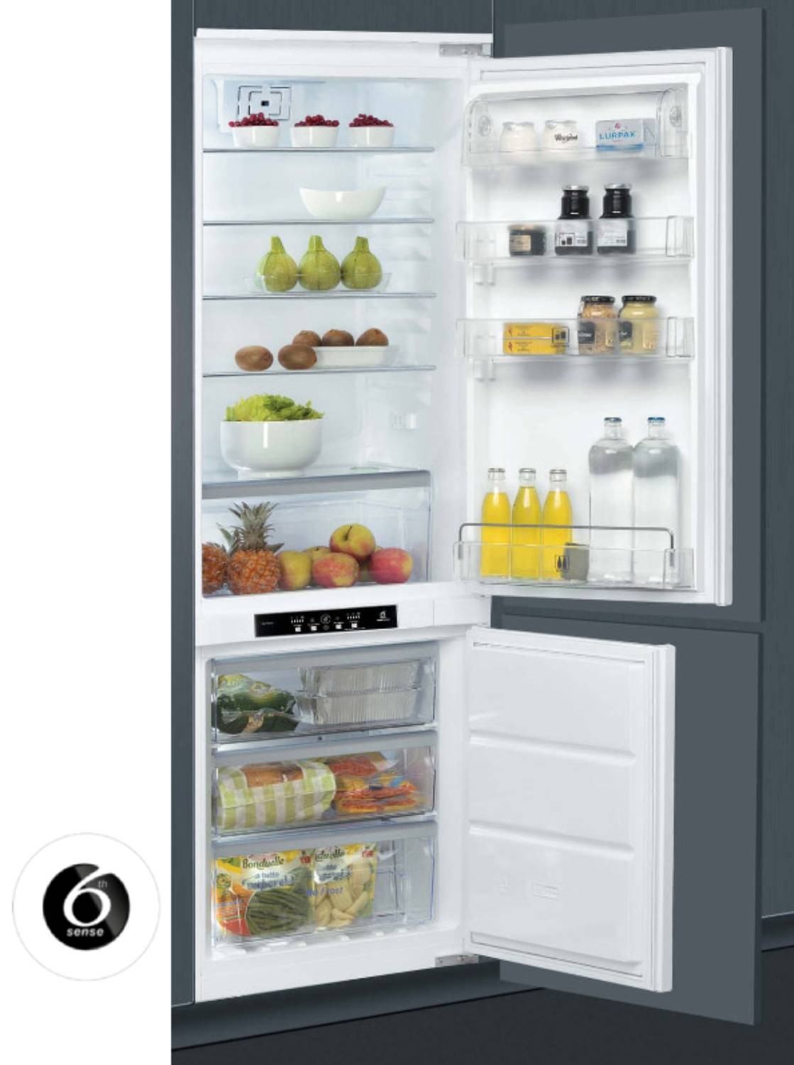 WHIRLPOOL Réfrigérateur congélateur encastrable 6ème sens Froid Brassé 35dB 305L  ART96101