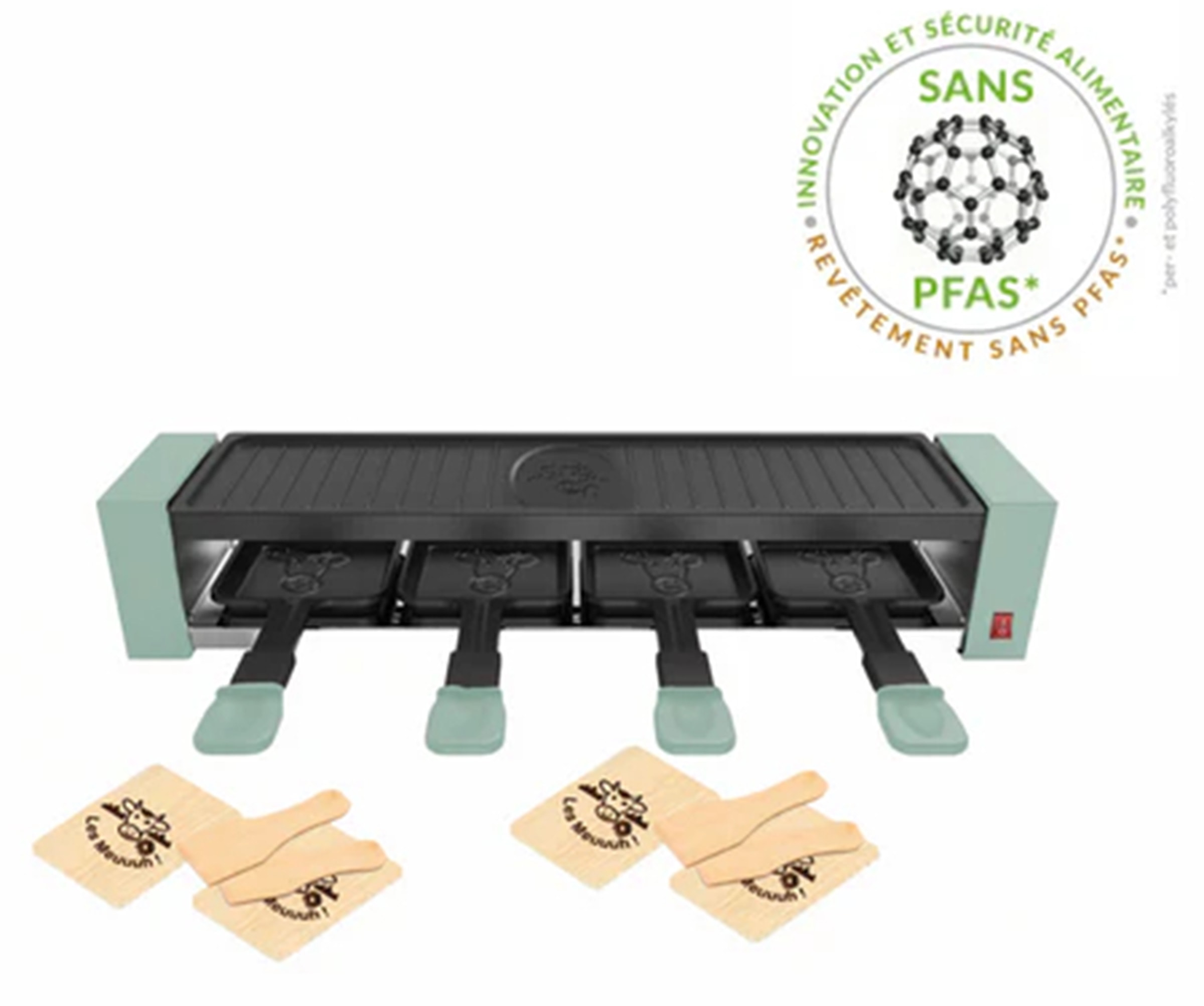 Raclette Multifonction LITTLE BALANCE 4 personnes 800W Sapin - 8943