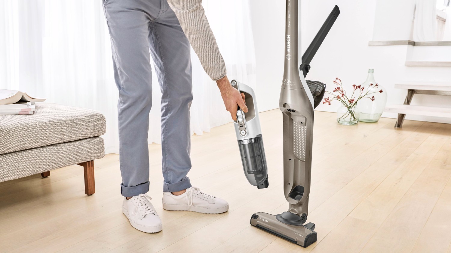 Aspirateur balai BOSCH sans fil série 4 Flexxo Gen 2 Marron - BBH3ALL23