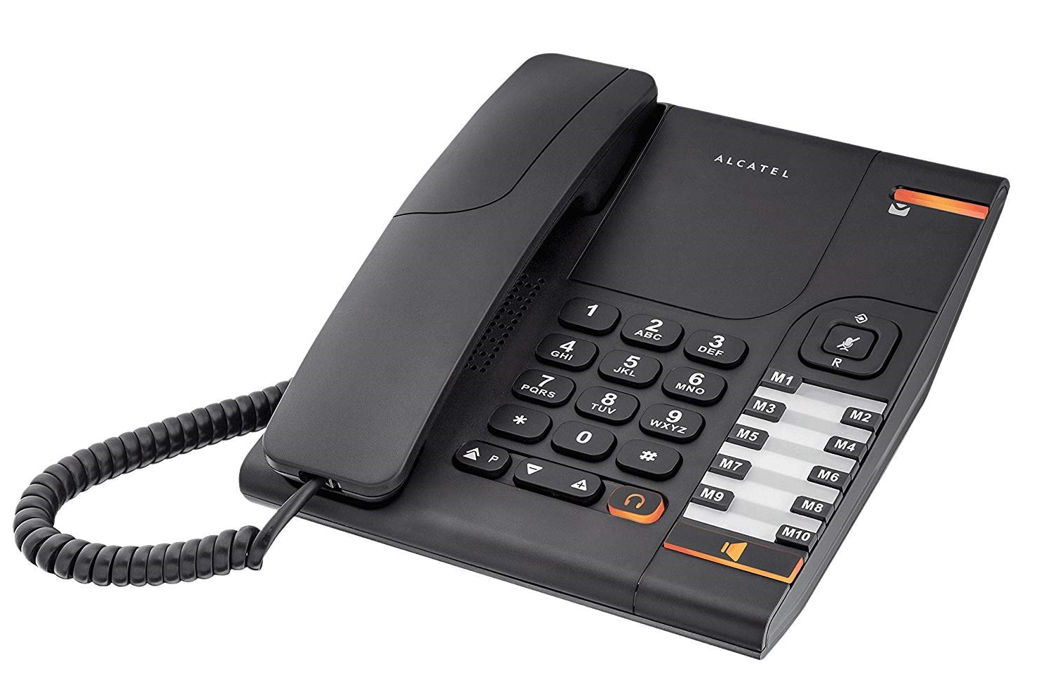 Téléphone filaire ALCATEL 10 mémoires Noir TEMPORIS380NOIR