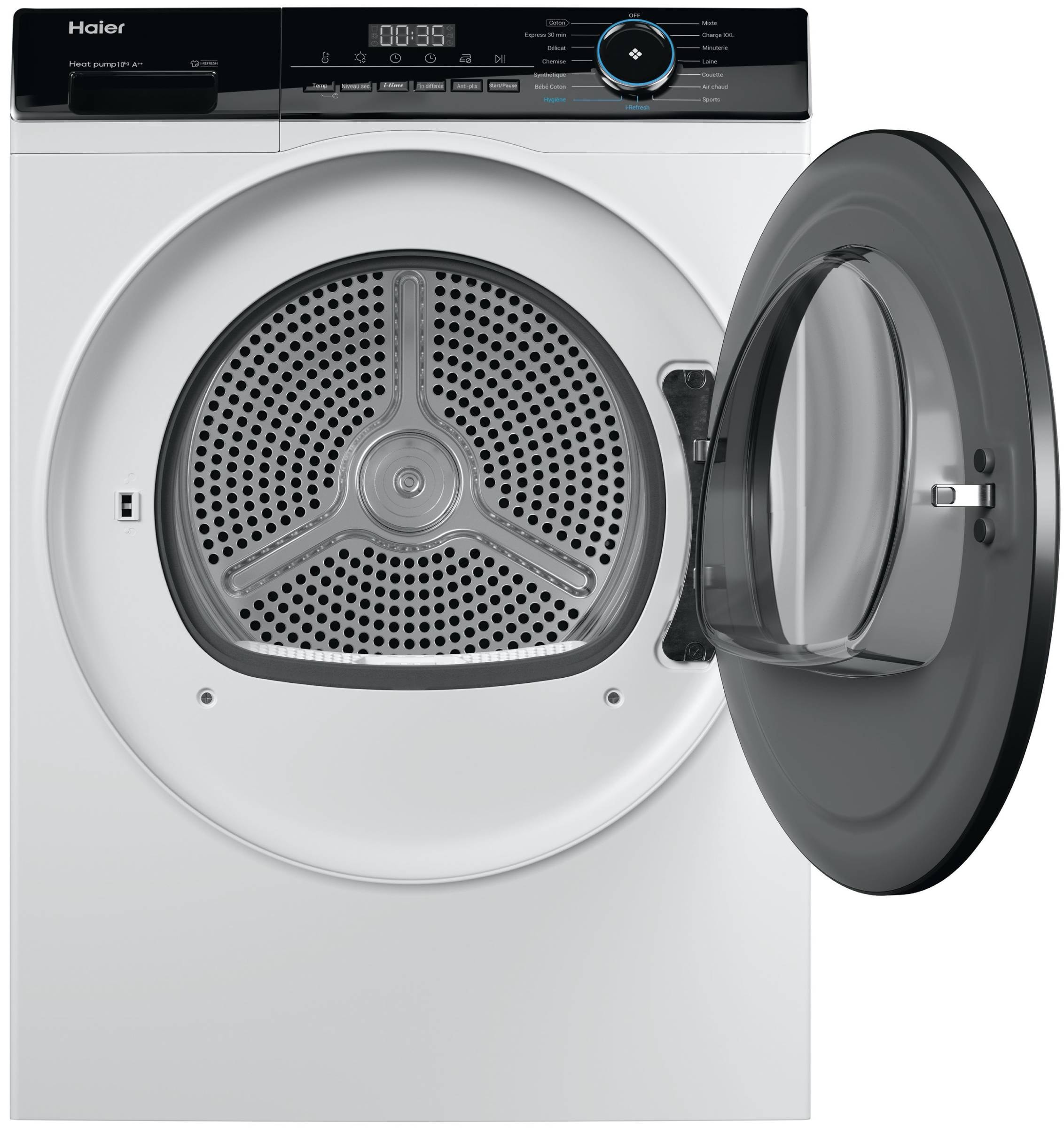 Sèche-linge pompe à chaleur HAIER 10kg Blanc - HD100-A2939-FR
