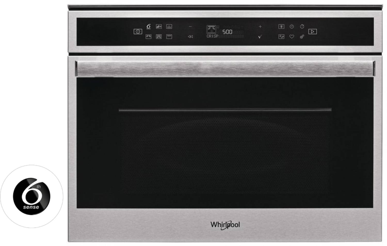 Four combiné micro-ondes WHIRLPOOL 6ème sens 1600W 40L Inox - W6MW461