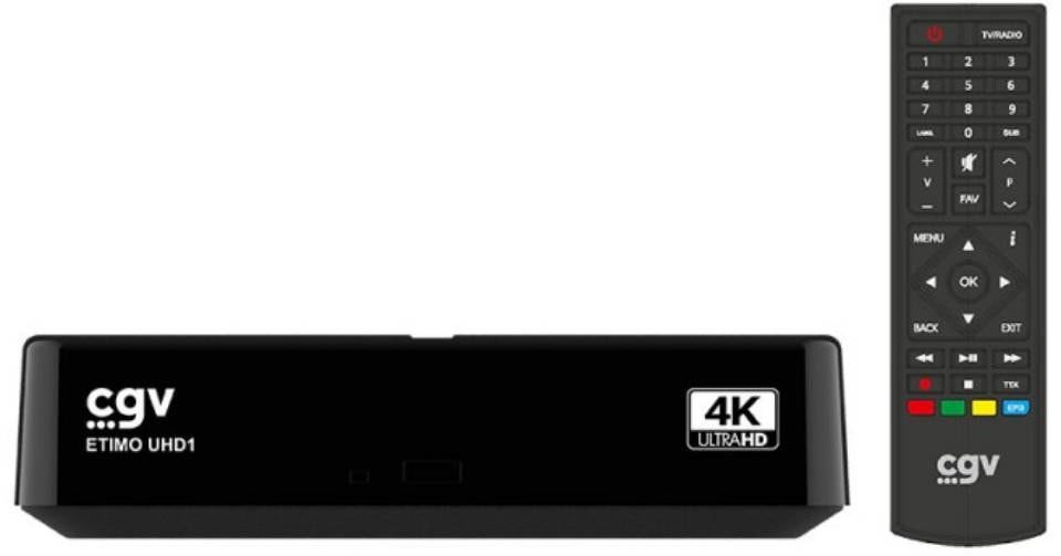 Décodeur terrestre TNT HD CGV UHD 4K Enregistreur DVB-T2 ETIMO-UHD1