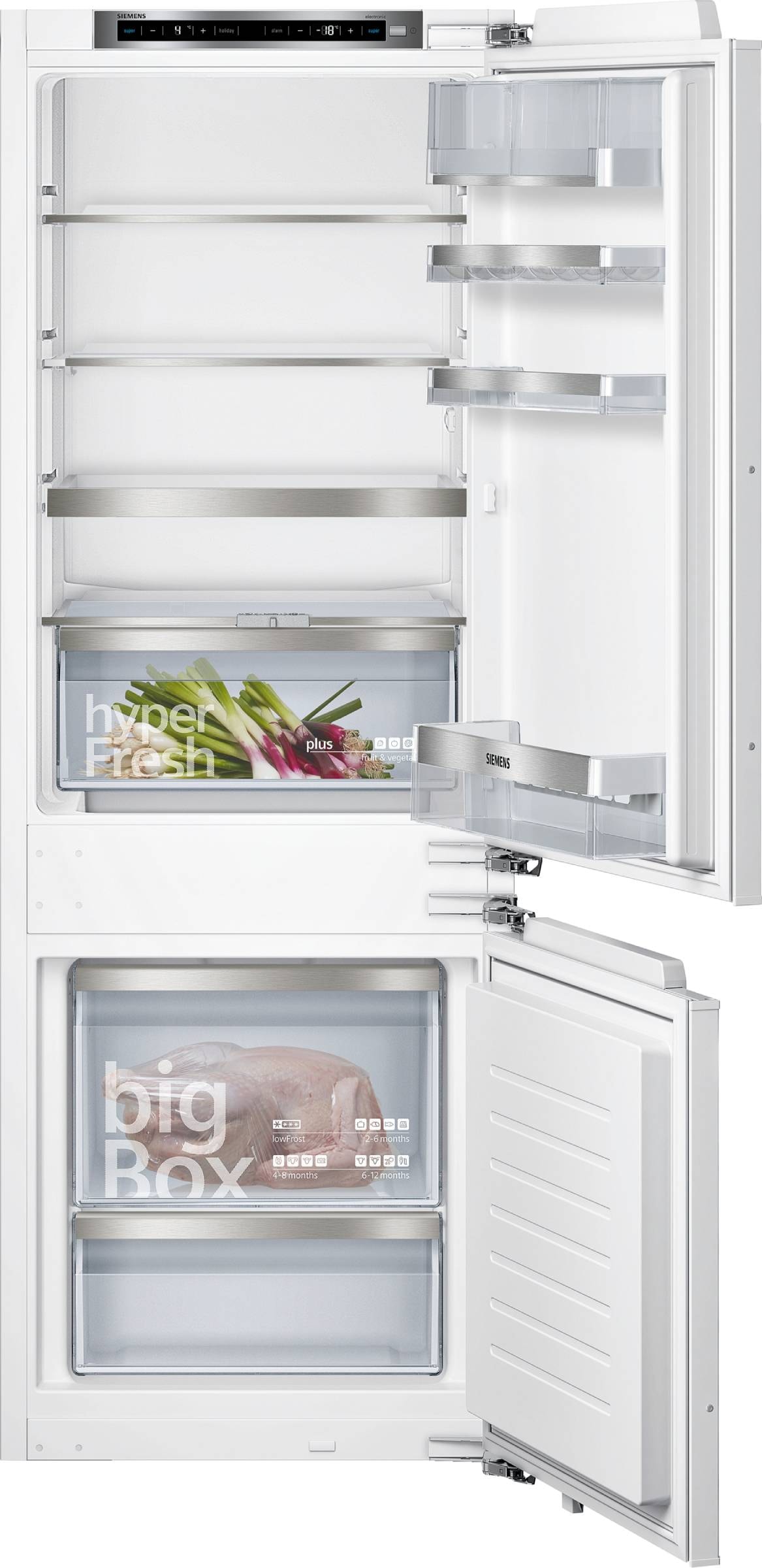 Réfrigérateur congélateur encastrable SIEMENS 231L Froid statique Blanc KI77SADE0