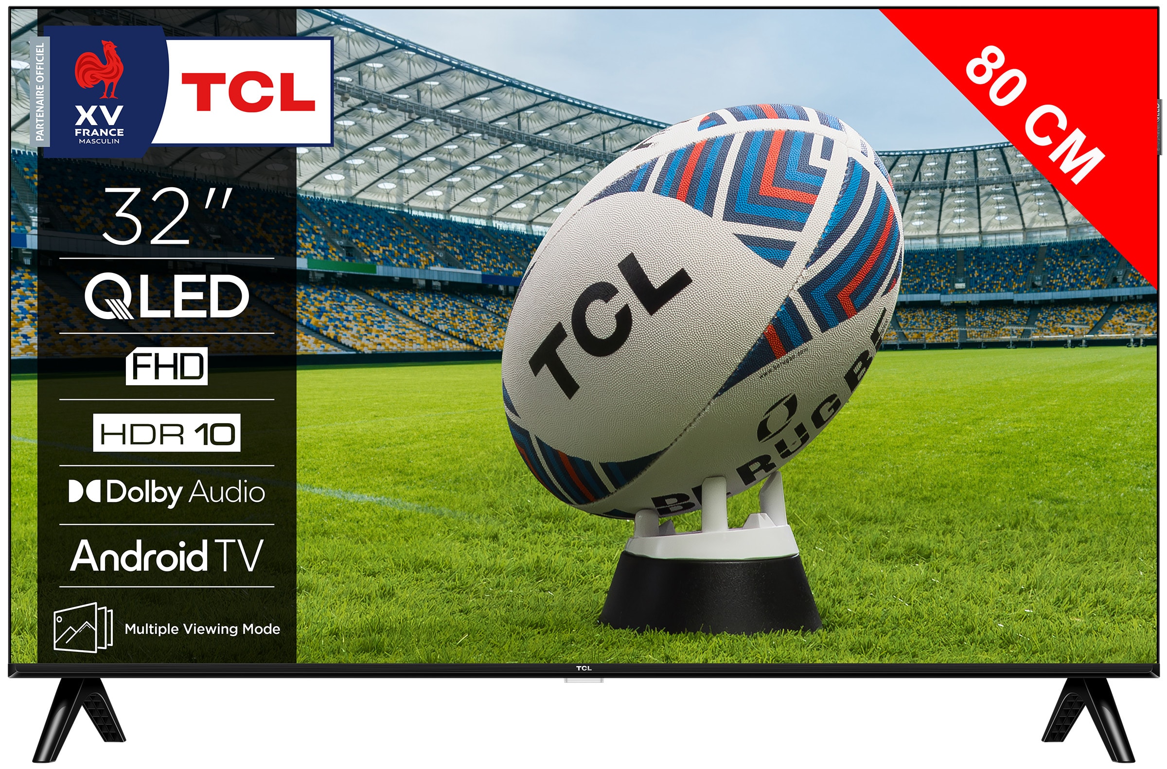 TV QLED Full HD 80 cm TCL 32'' 60Hz Android HDR10 32S59K