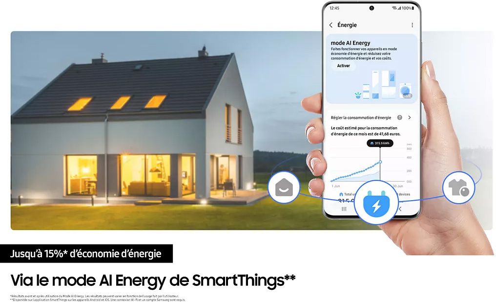 Réfrigérateur side by side SAMSUNG 621L No Frost Noir - RS90F64EDF