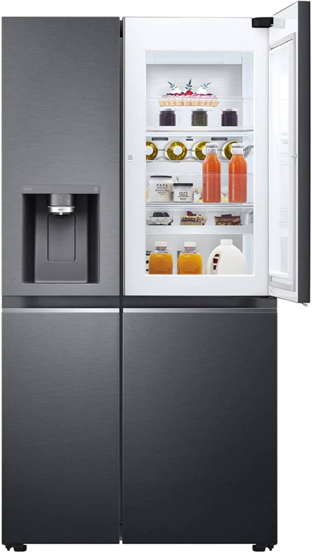 LG Réfrigérateur américain Door Cooling UV-nano 635L Carbone - GSJV90MCAE