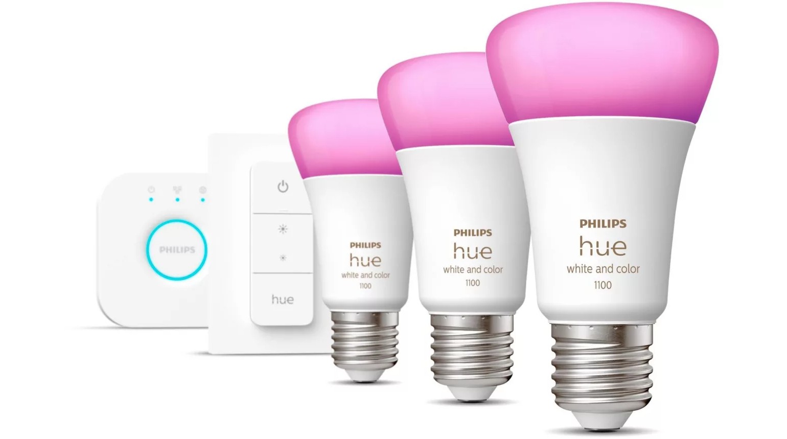 PHILIPS HUE Lumière connectée HWCA 10.5W E27 x3 SW HUE-KIT-WC2E27 PHILIPS HUE Lumière connectée HWCA 10.5W E27 x3 SW HUE-KIT-WC2E27