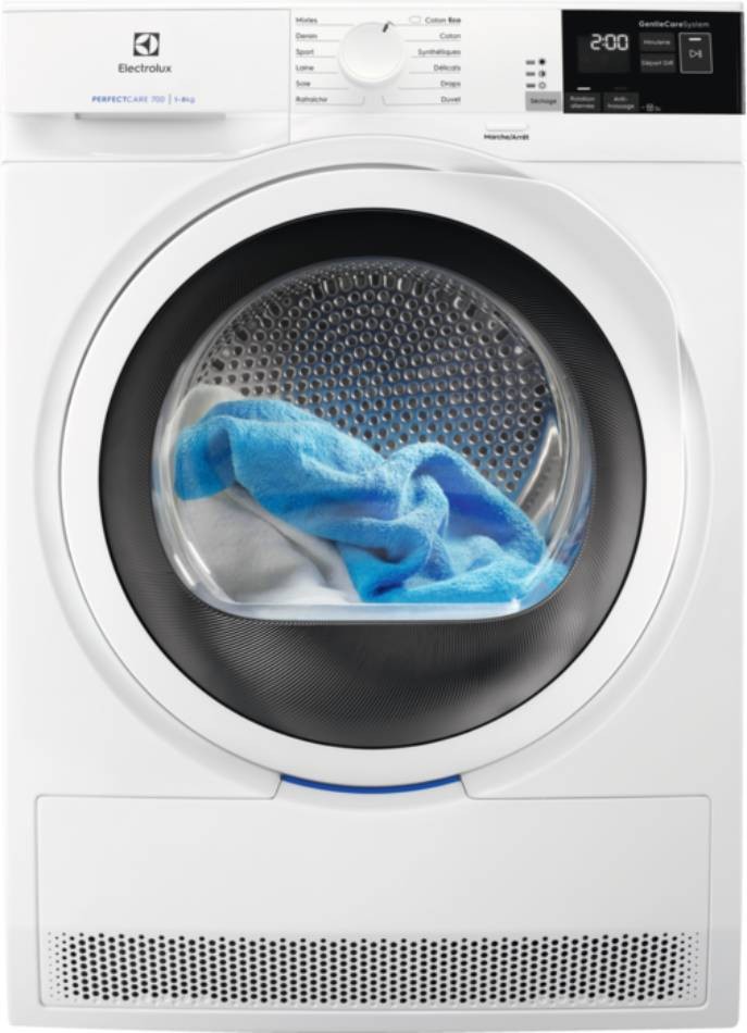 Sèche linge Condensation ELECTROLUX Perfectcare 700, 8kg, Blanc EW7H5110RO