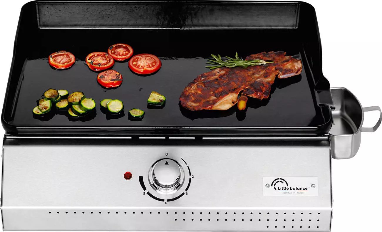 Plancha LITTLE BALANCE 50x35cm 10 personnes Acier émaillé Inox 8713