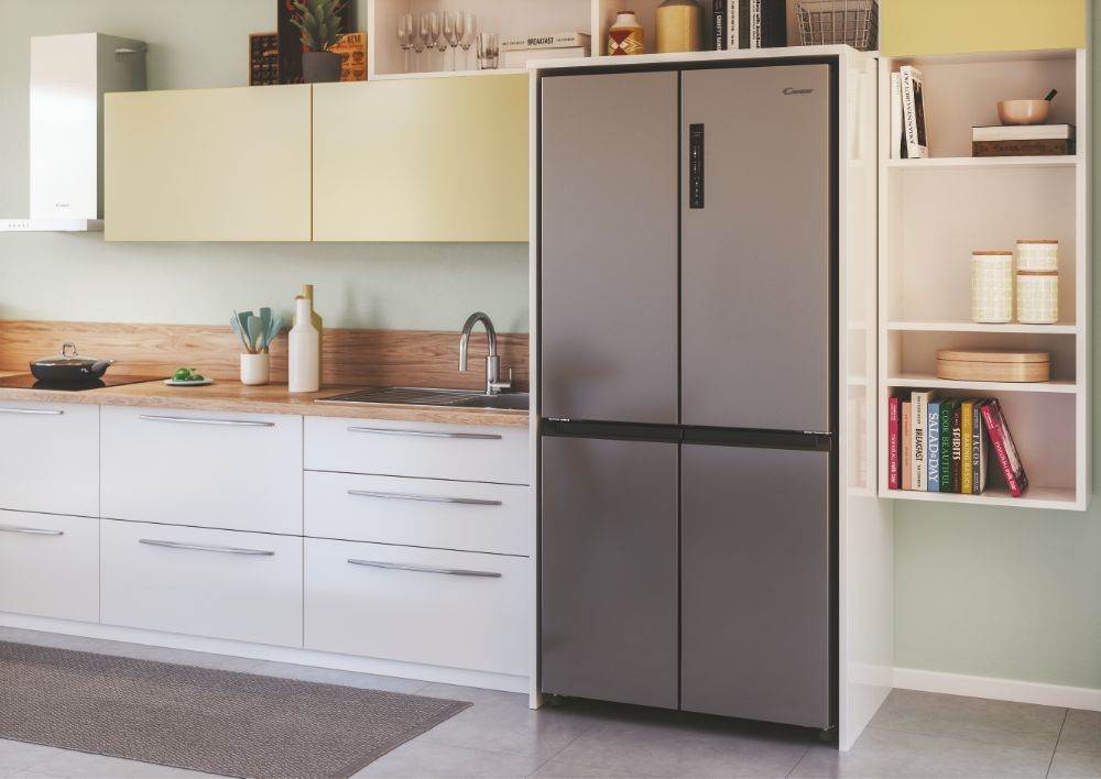 Réfrigérateur 4 portes CANDY 463L No Frost Noir - CFQQ5T817EPS