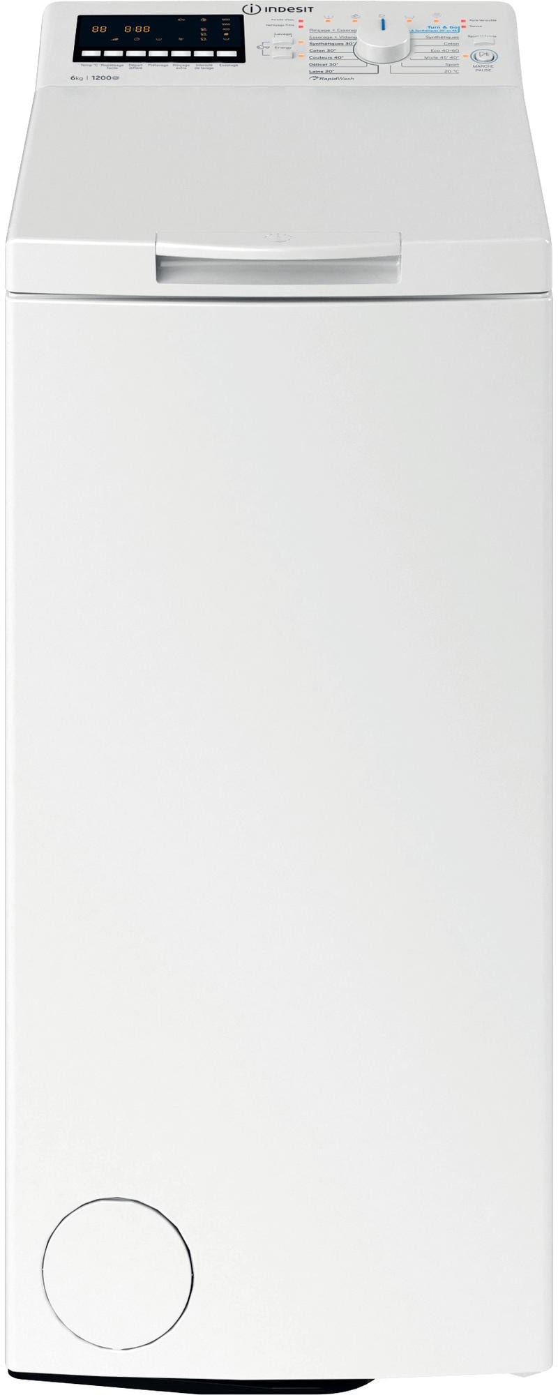 Lave linge Top INDESIT  BTWPS6261FR