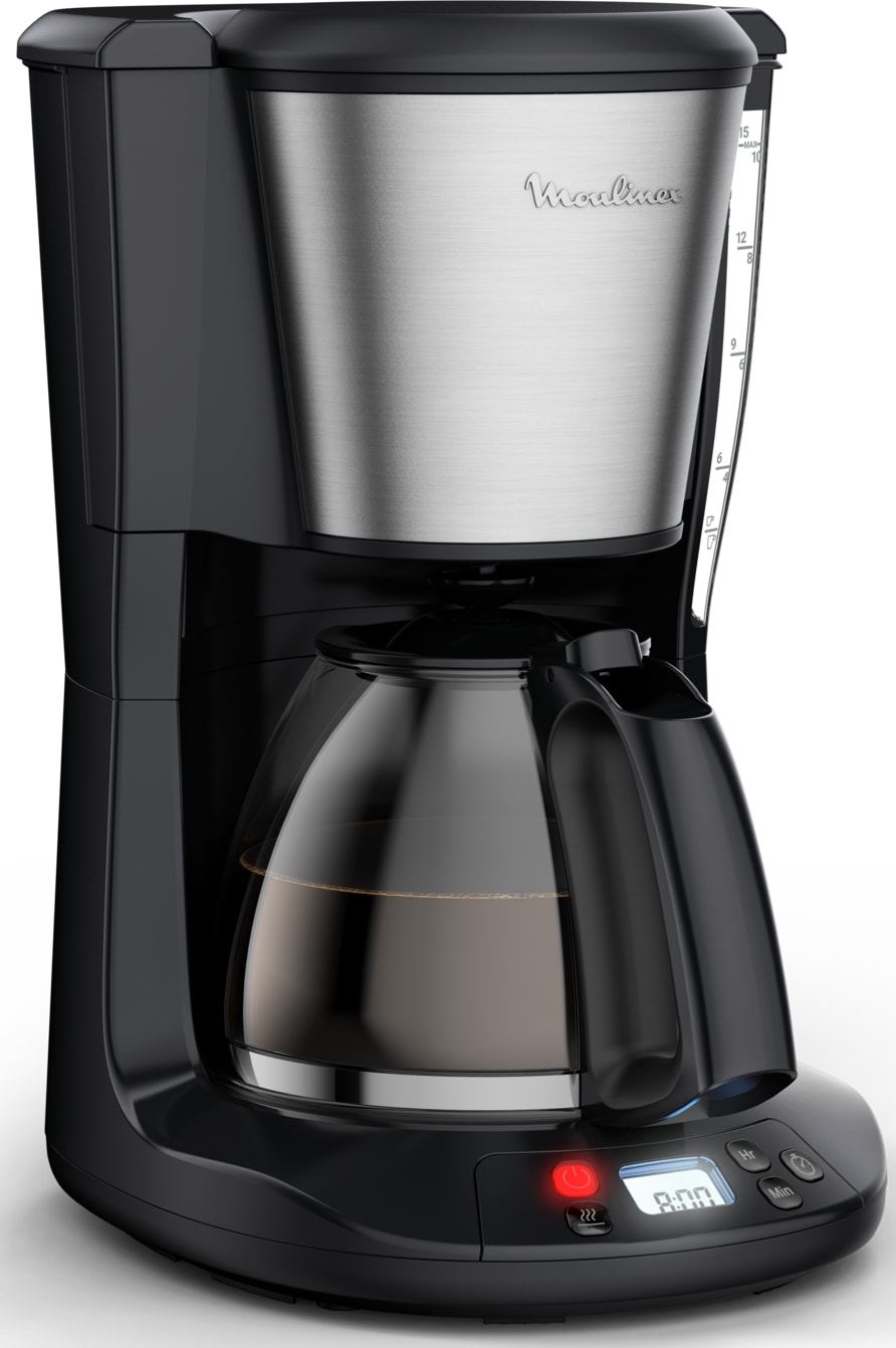 Cafetière MOULINEX Programmable 1.25L 15 tasses Inox - FG5S2DE0