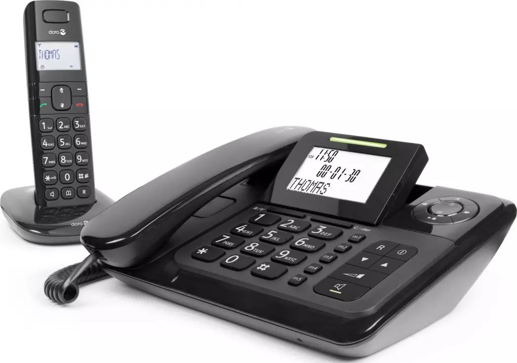 Téléphone filaire + Combiné sans fil DORO 14 min 50 contacts - COMFORT4005