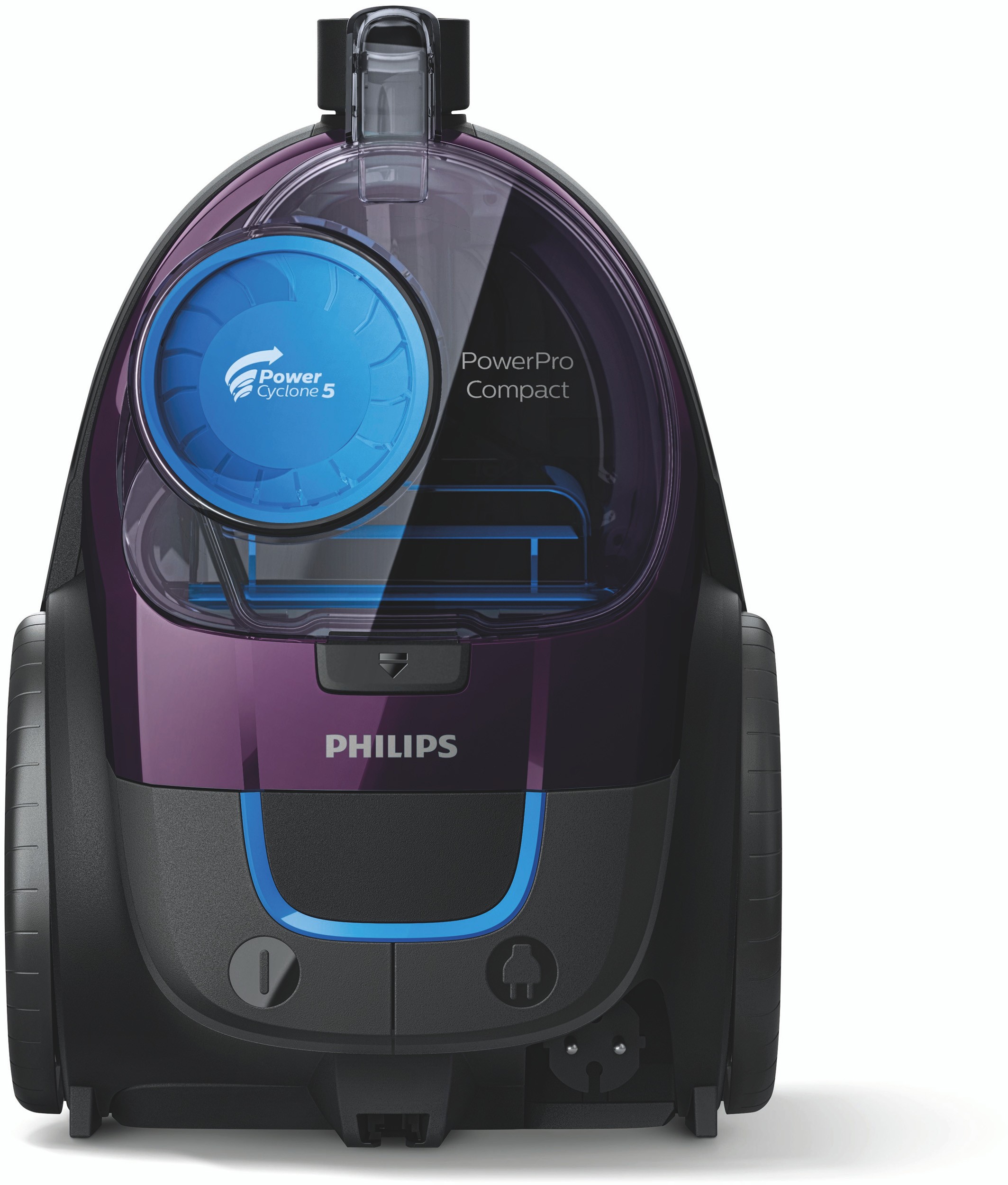 Aspirateur traîneau PHILIPS , PowerPro Compact, sans sac, 750W, Violet - FC9333/09