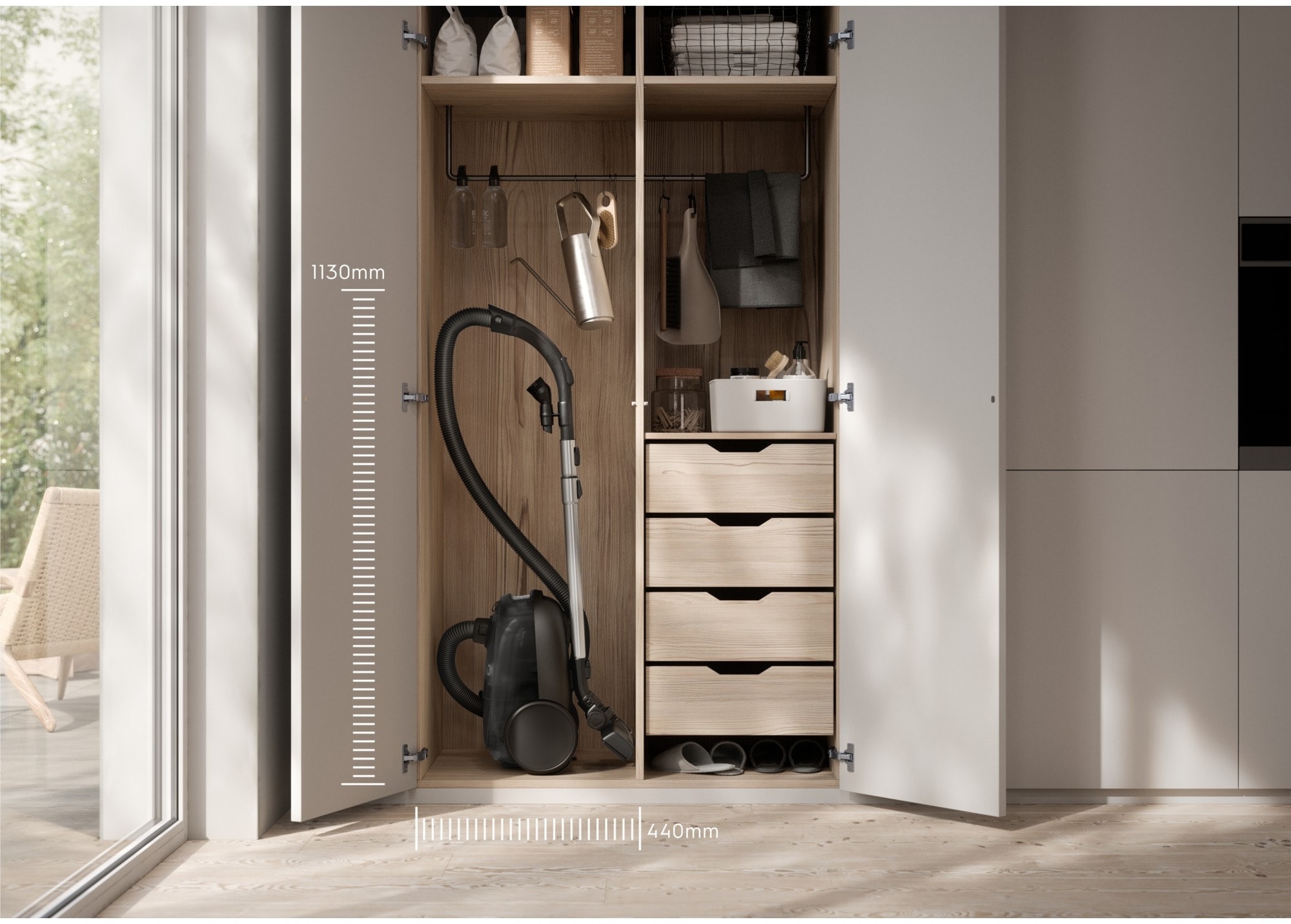 Aspirateur traîneau ELECTROLUX 750W Bleu denim - EB61C4DB