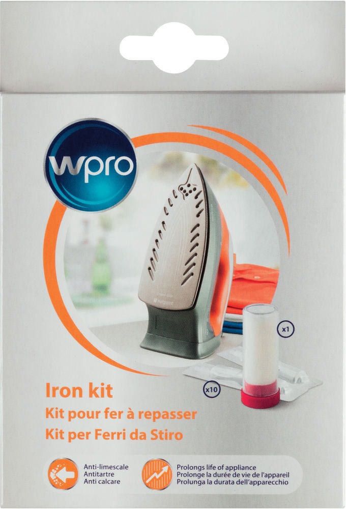 Détartrant WPRO 10 Dosettes Antitartre 1 Bâtonnet Détachant IRO011