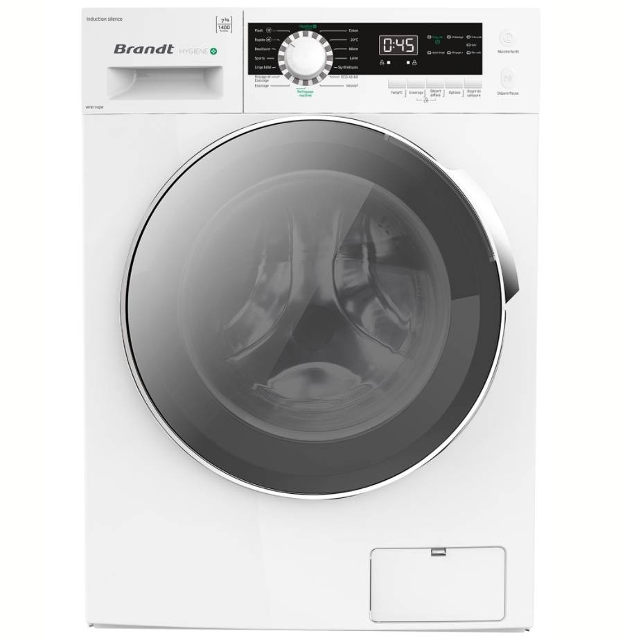 BRANDT Lave linge Frontal Hygiène 7 Kg - WFB174QW