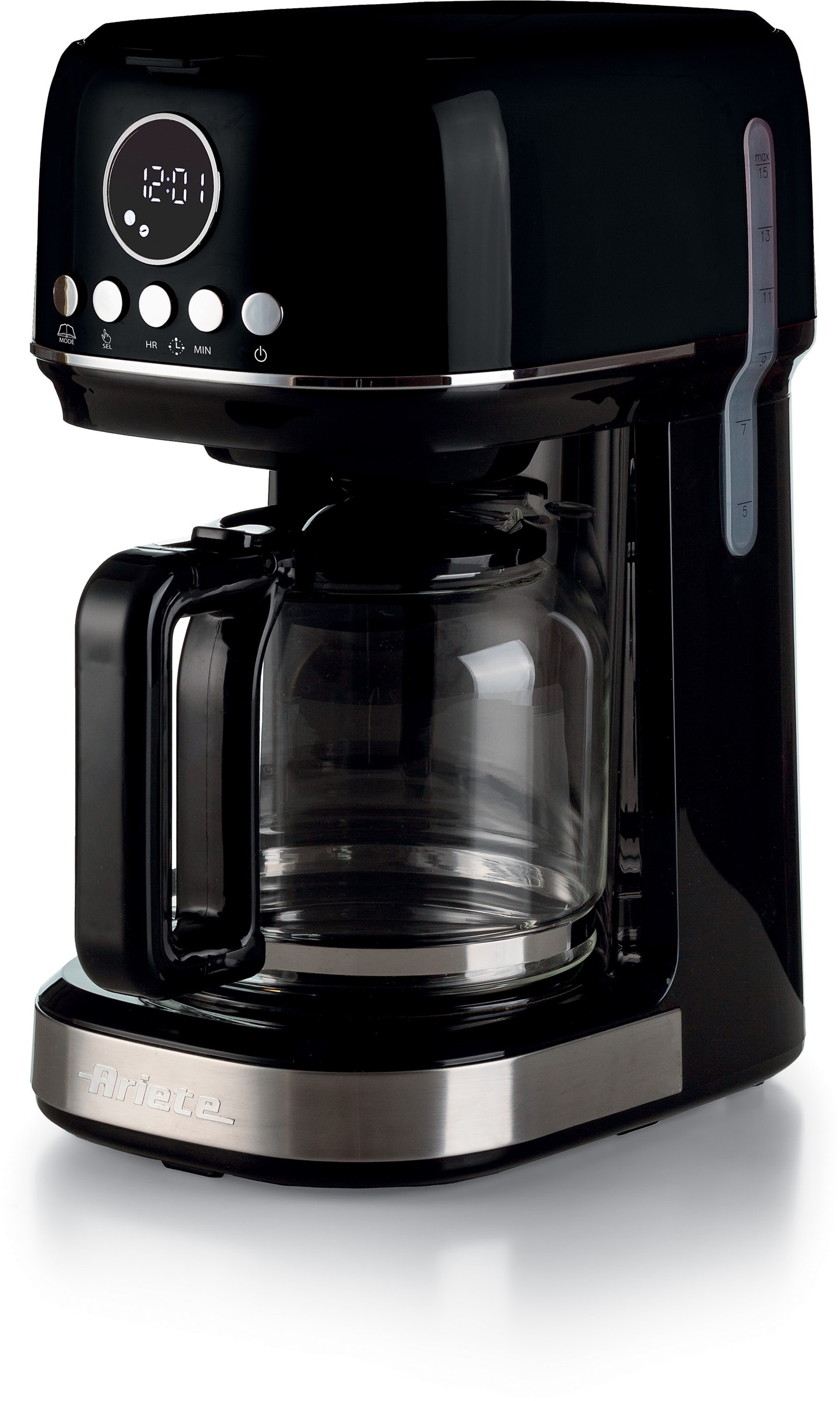 Cafetière ARIETE à filtre, Moderna, 1,5L, Noir - 1396NOIR