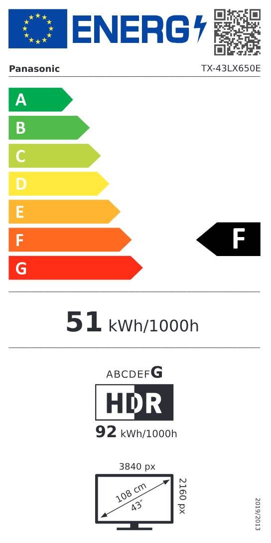 TV LED 4K 108 cm PANASONIC HDR Smart TV 43" - TX-43LX650E TV LED 4K 108 cm PANASONIC HDR Smart TV 43" - TX-43LX650E