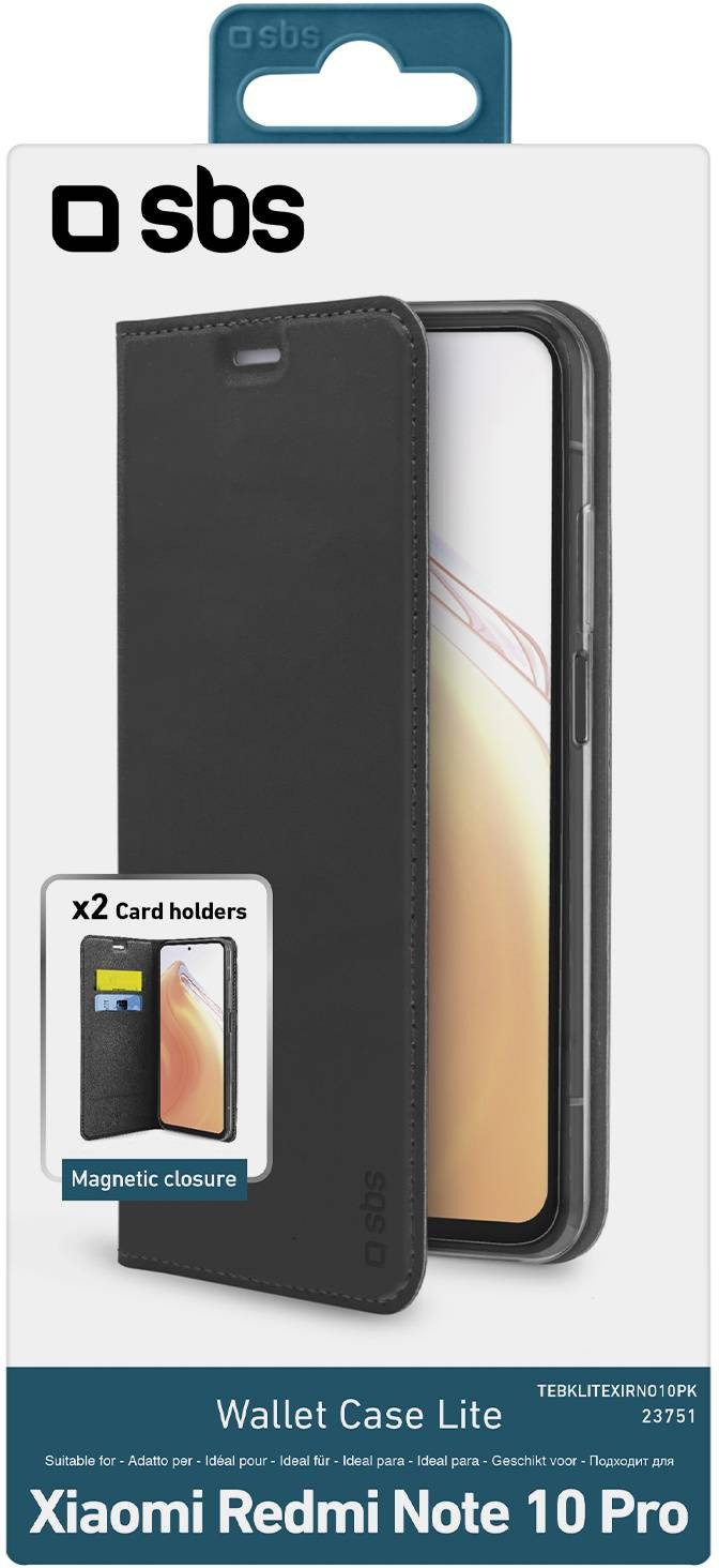 Coque smartphone SBS  de protection Wallet Lite pour Xiaomi Redmi Note 10 Pro - ETUI-XIAOMREDMI10PRO