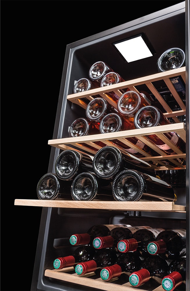 Cave à vin de service LA SOMMELIERE compatible vinotag 52 bouteilles - LS52BLACK Cave à vin de service LA SOMMELIERE compatible vinotag 52 bouteilles - LS52BLACK
