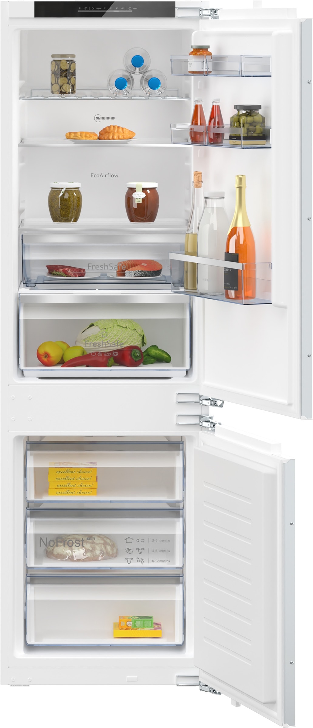 Réfrigérateur congélateur encastrable NEFF No Frost 260L KI7867FE0