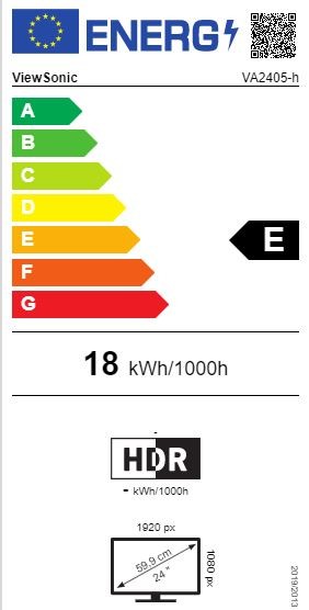 Ecran 24 pouces Full HD VIEWSONIC - VA2405-H Ecran 24 pouces Full HD VIEWSONIC - VA2405-H