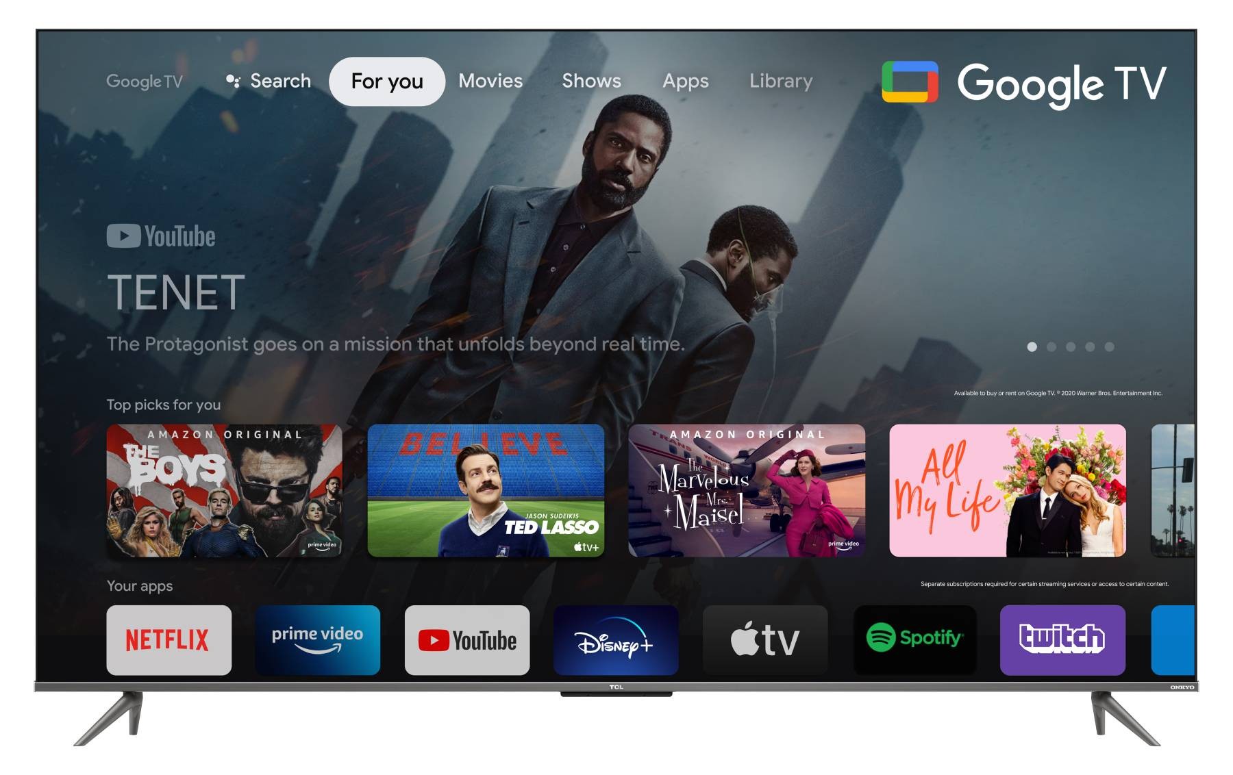 TCL TV QLED 4K 139 cm 55"