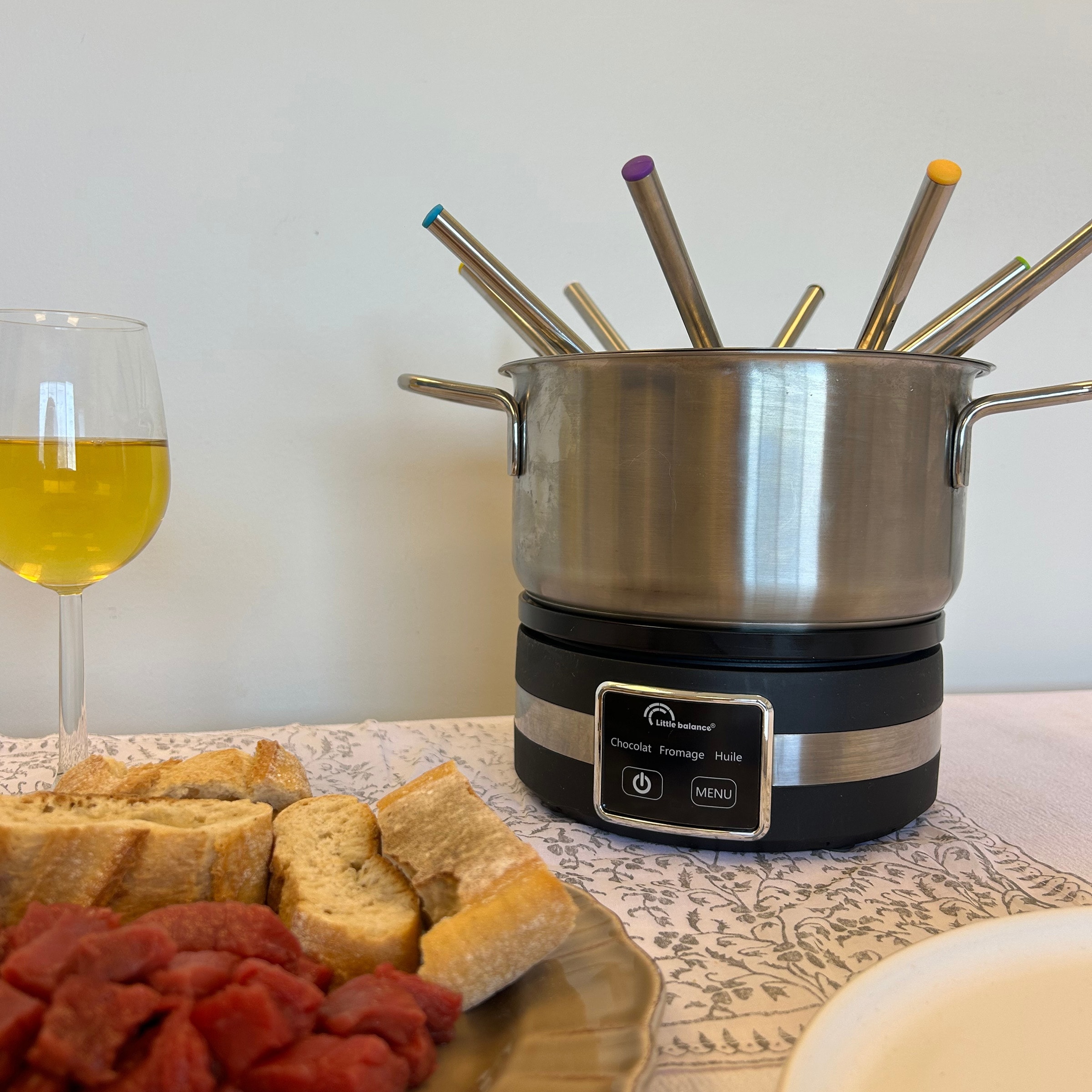 Fondue LITTLE BALANCE 8 personnes 1200W 2.3L Inox - 8965