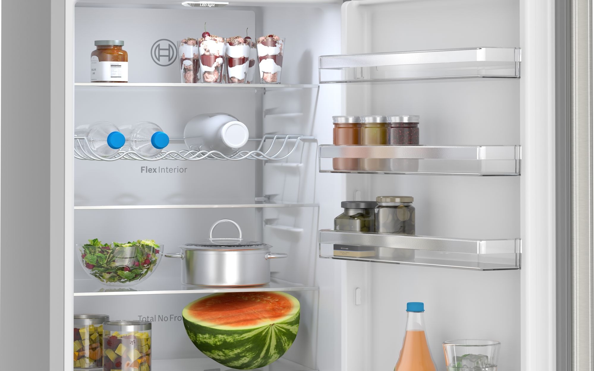Réfrigérateur congélateur bas BOSCH 363L No Frost Inox - KGN392I1F