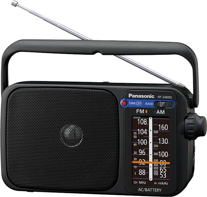 Radio FM PANASONIC Digital AM Piles Noir RF-2400DEG-K