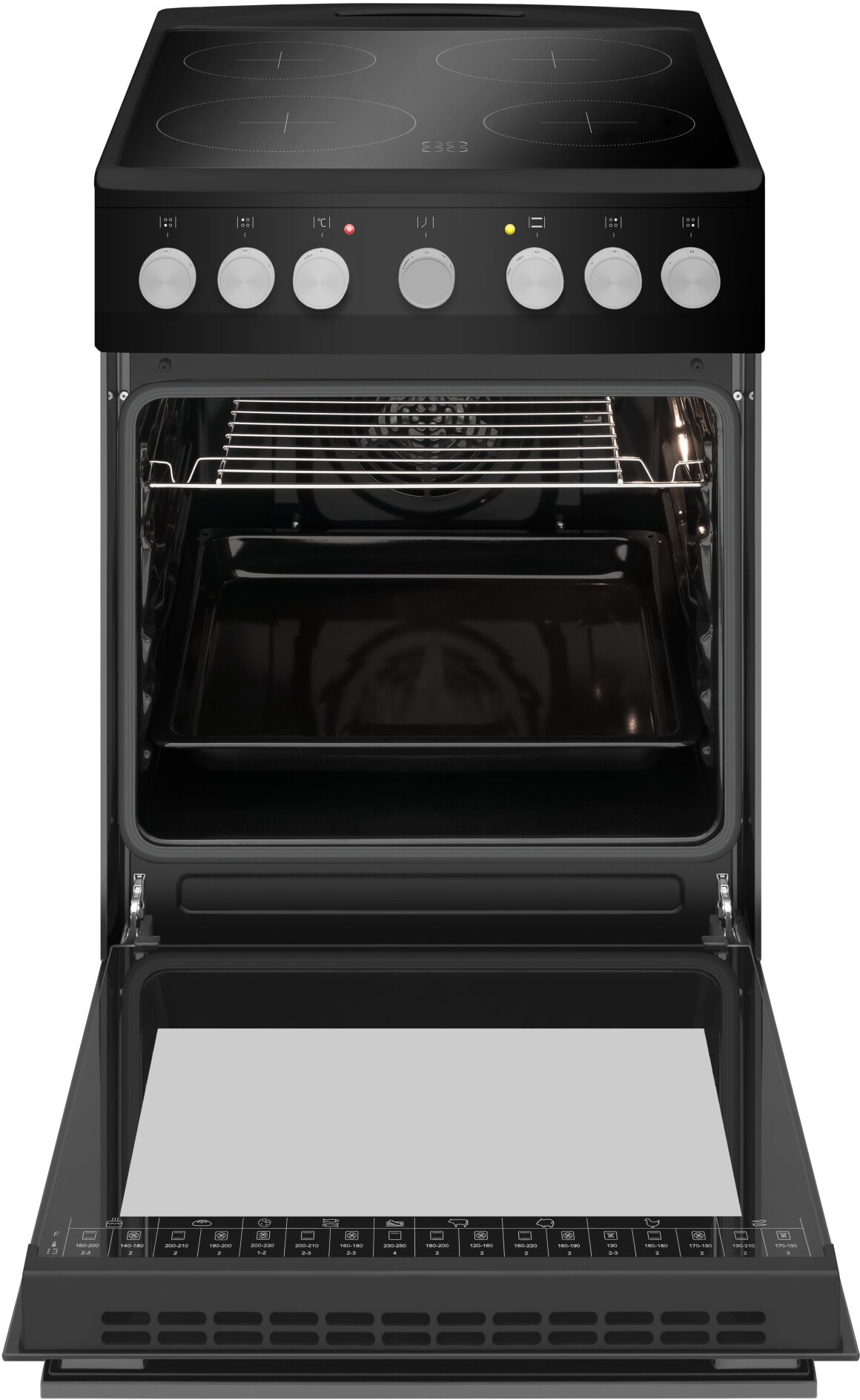 Cuisiniere vitroceramique FAGOR 4 Foyers 62L Noir - FACV203N