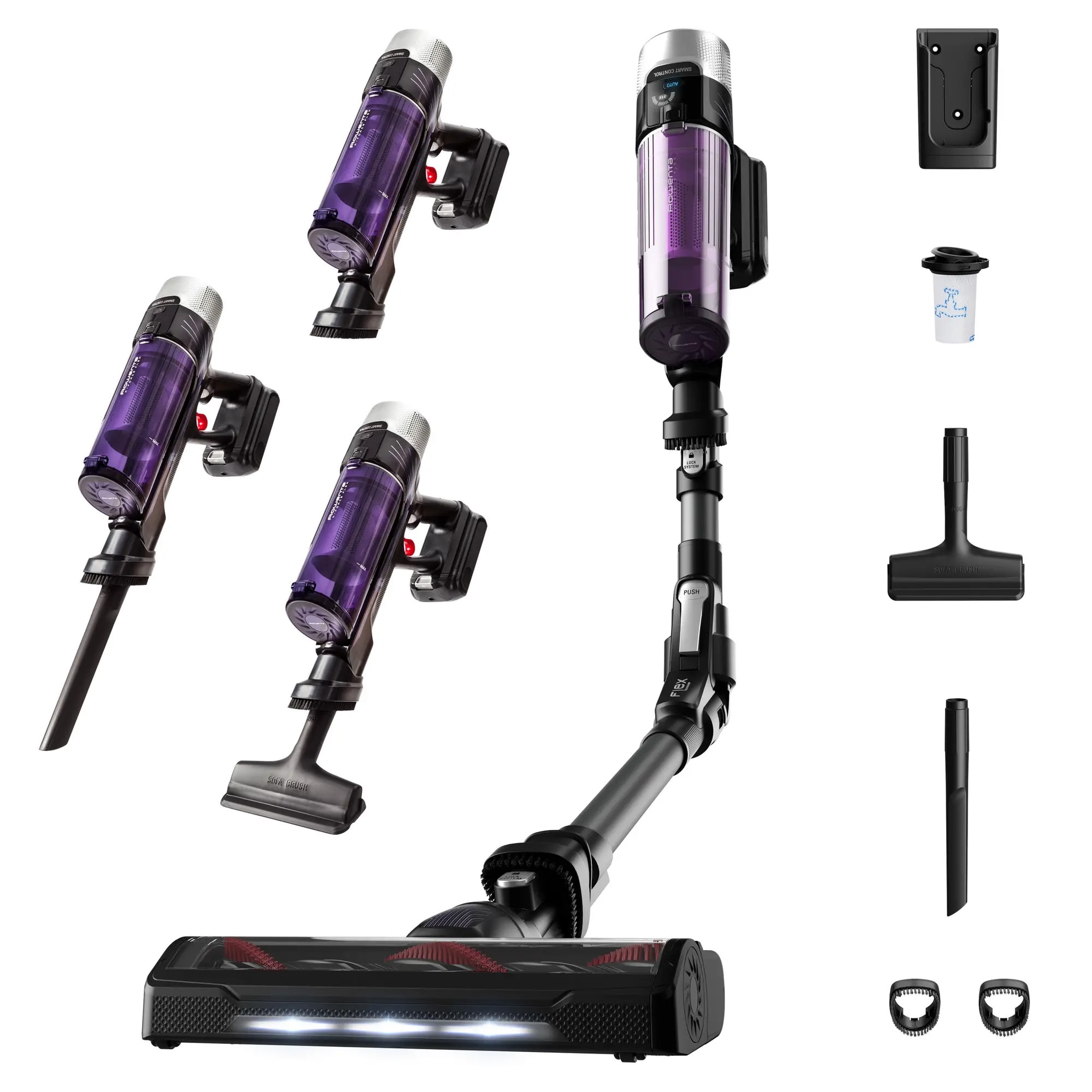 Aspirateur balai flex ROWENTA X-Force 45min Noir - RH2037
