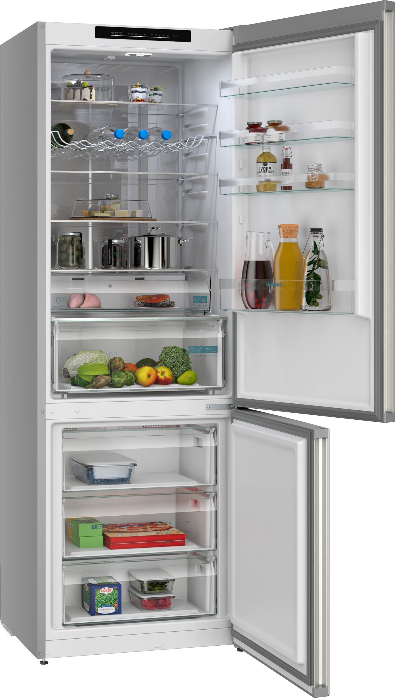 Réfrigérateur congélateur bas SIEMENS 440L No Frost Inox - KG49NVIAG