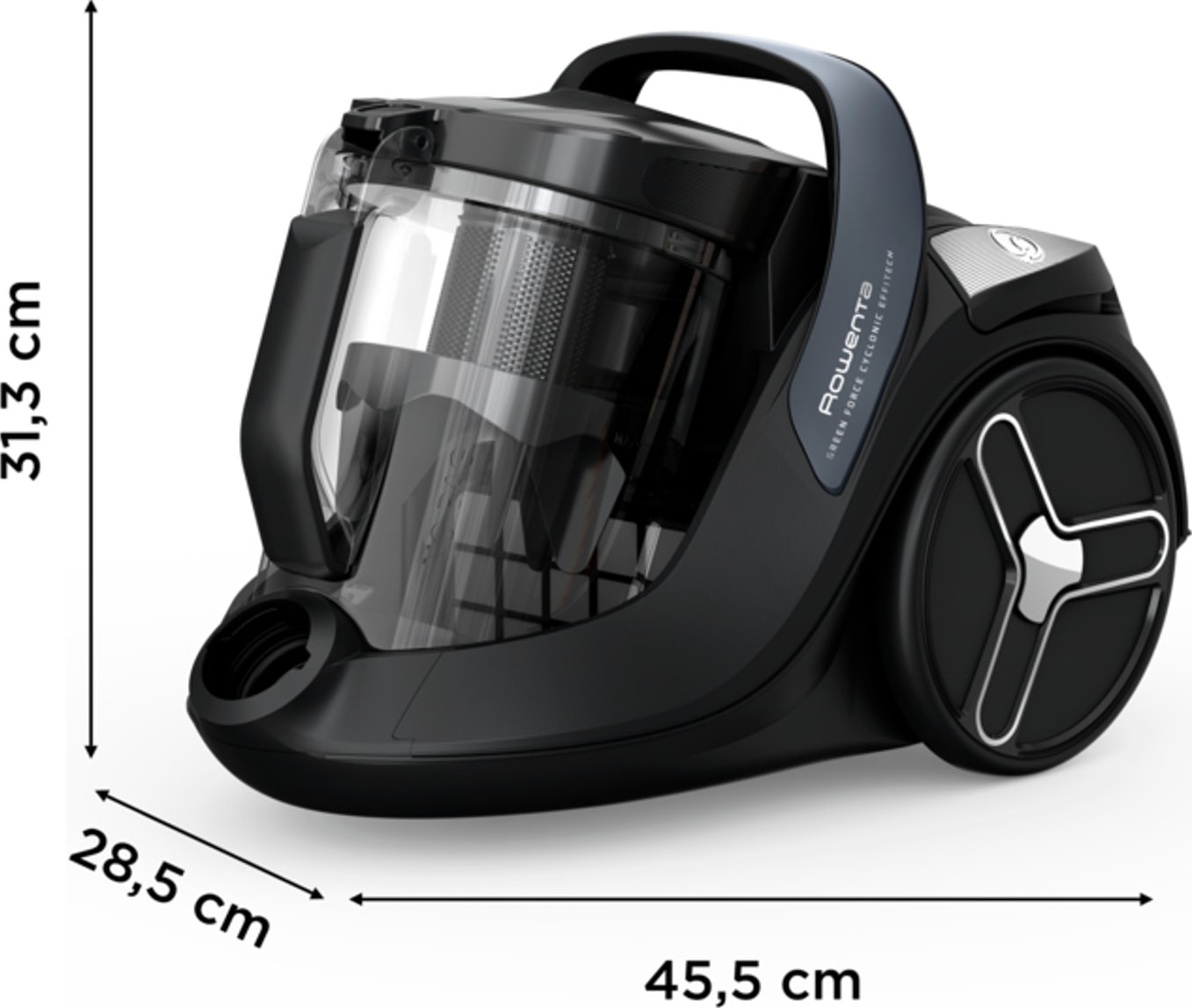 Aspirateur traîneau ROWENTA Green Force Cyclonic 500W Noir - RO7C36EA