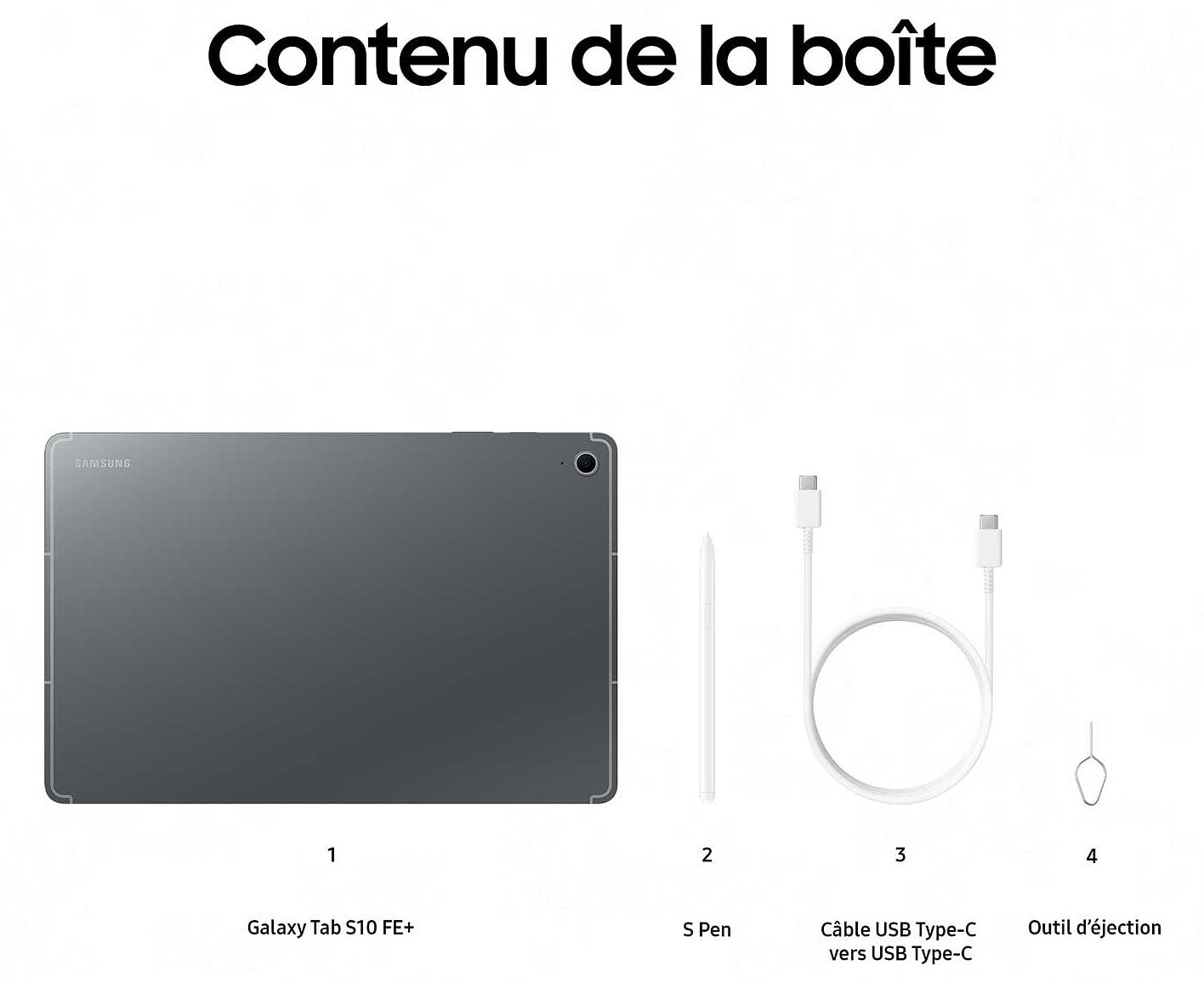 Tablette tactile SAMSUNG  - TABS10FE+128GWIF13GR