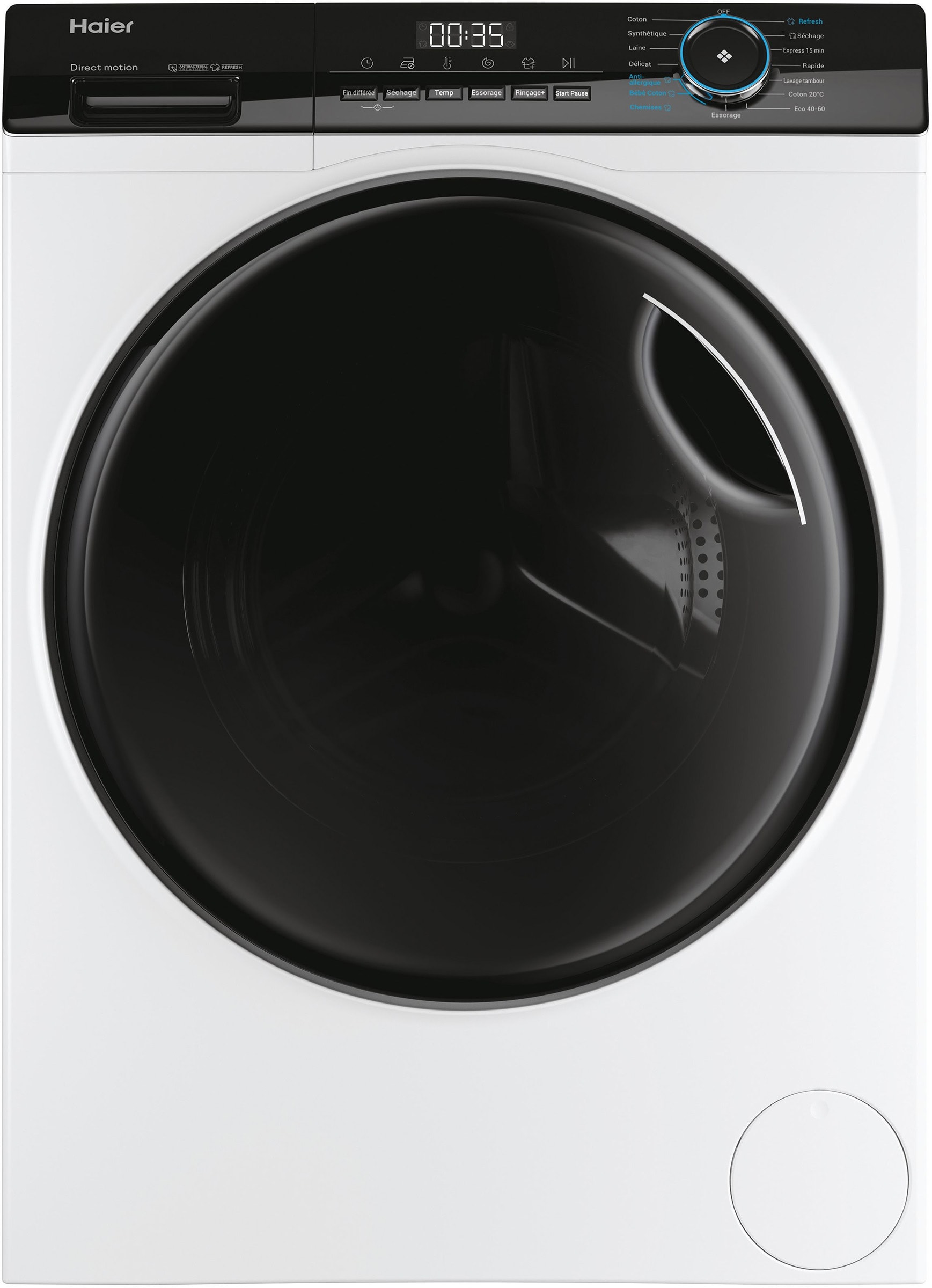 Lave linge sechant Frontal HAIER 10kg 1400trs/min Blanc HWD100-B14939-FR