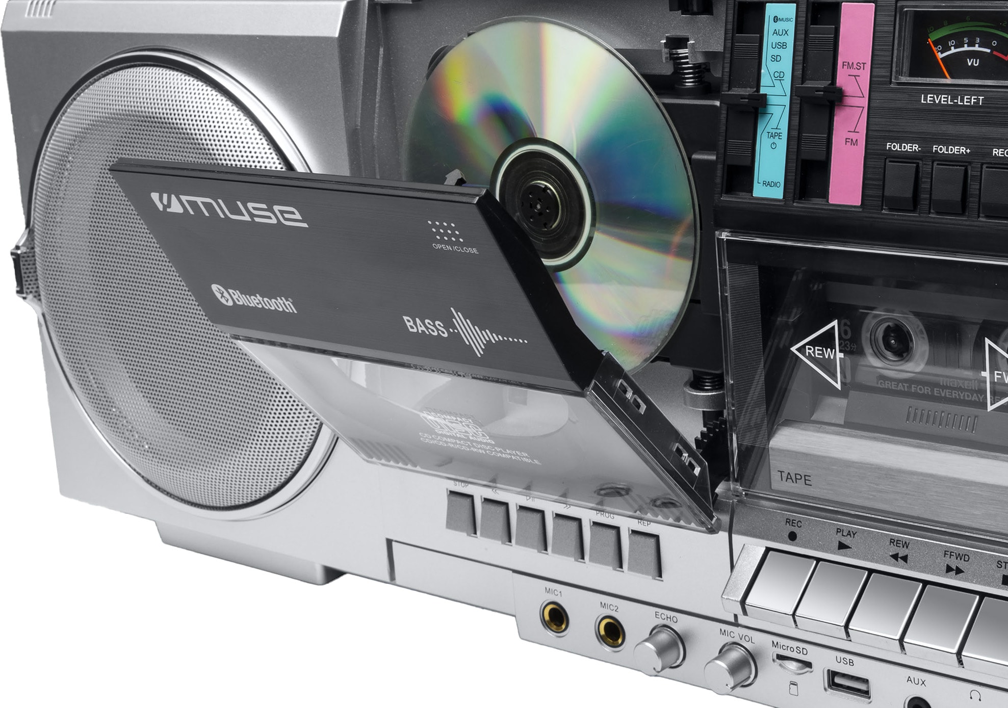 Micro chaîne hifi sans fil MUSE  - M-380GBS