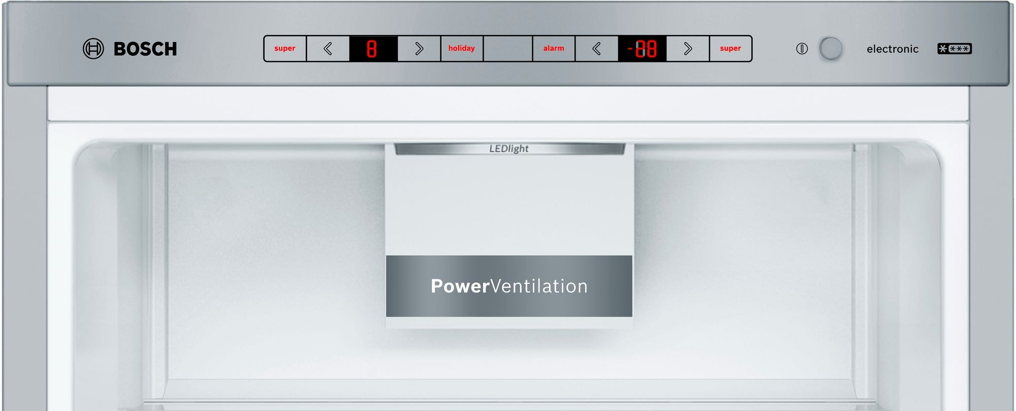Réfrigérateur congélateur bas BOSCH Série 6, Froid Brassé, 308L, Gris - KGE36ALCA Réfrigérateur congélateur bas BOSCH Série 6, Froid Brassé, 308L, Gris - KGE36ALCA